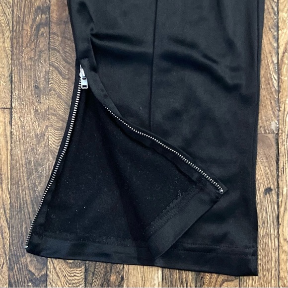 Black Straight Leg Track Pants Madonna H&M Early 2000’s - Picture 2 of 4